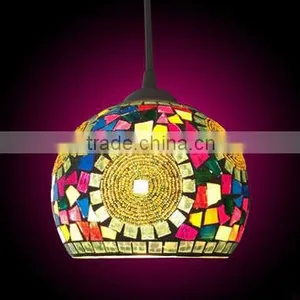 Colorful Glass Mosaic Pendant Light for Home Decoration Supplier's Choice thumbnail-5