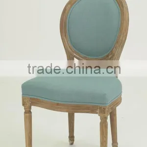 Home Furniture Solid Oak Handle Carved Classic Round Back Wooden Side Chair (CH-211-1-OAK) thumbnail-6