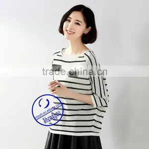 Custom 100 Cotton Bat Sleeve t Shirt Wholesale China thumbnail-2