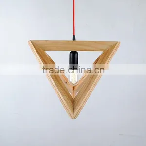 Vintage Industrial Wooden Pendant Light Edision Bulb Pendant Light thumbnail-1
