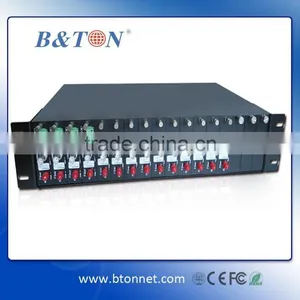 2U Rack Mount Chassis 19" for Video Fiber Transmitter and Receiver thumbnail-1
