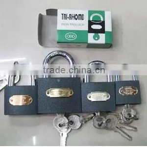 Gray Iron Padlock With Color Box Packing (J0103) thumbnail-1