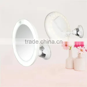 10x Magnifying Mirror With LED Lighted Cosmetic Mirror thumbnail-1