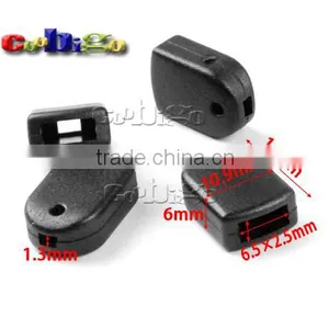 1.3mm Hole Buckle Cord Ends For Phone Strap Lanyard Worker Tag Vertical ID Card Badge Holder Lanyard Accessories #FLS137 thumbnail-1