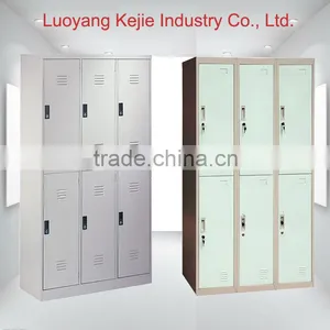 Cold-rooling Steel Lockers/furniture for Clothing Store 6 Door Clothes Locker 6 Door Steel Clothes Locker School Metal Wardrobe thumbnail-3