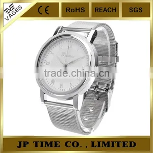 Fashion Unisex Bracelet Stainless Steel Crystal Dial Quartz Geneva Quartz Japan Movt Watch thumbnail-4