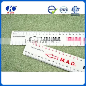Hot Selling 30cm Double Side Plastic Ruler Style With Nutcracker Ruler for Measuring Waist thumbnail-2