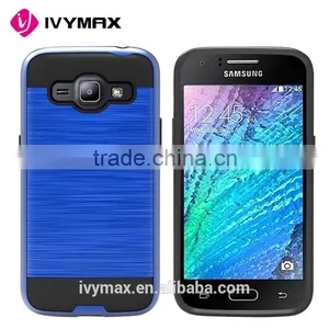 Newest Metal Brushed Texture Impact Resistant Heavy Duty Hybrid Dual Layer Shockproof Protective Cover Shell for Samsung J2 2016 thumbnail-2