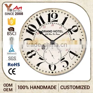 Humanized Design Decorative Antique Mdf Decorative Wall Clock Sticker thumbnail-1