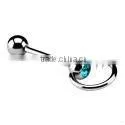 Slave Bananabell With Crystal Piercing Jewelry 316L Surgical Steel thumbnail-1