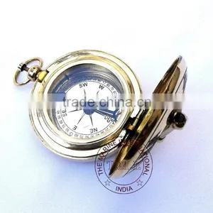 BRASS SUNDIAL COMPASS - NAUTICAL SUNDIAL COMPASS - DALVEY STYLE SUNDIAL COMPASS thumbnail-3