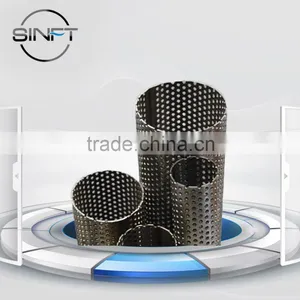 Decorative Straight Lock Seam Perforated Metal Tube thumbnail-2