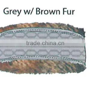 Fashion Winter Promotional Customized Jacquard Acrylic Knitted Headband Collection With Faux Fur Lining thumbnail-6