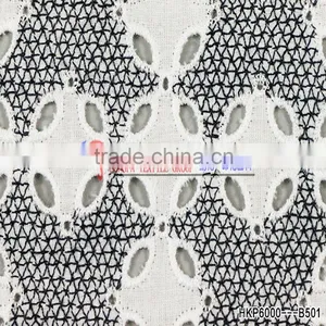 China Factory 100% Cotton Fabric Polyester Yarn Unique Geometric Design Lace Fabric For Window Curtain/Sofa Fabric thumbnail-4