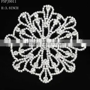 2015 Fashion Rhinestone Applique Wholesale for Wedding Dress thumbnail-1