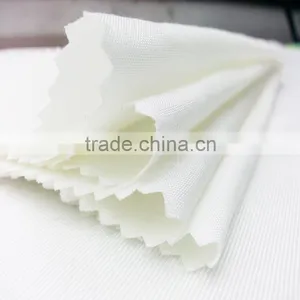 2016 Xiangsheng 30s Cotton/rayon Plain Dyeing Woven Pure White Tabby Fabric thumbnail-1