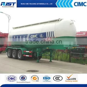 Tri-axle Bulk Cement Powder Tanker Semi Trailer thumbnail-1