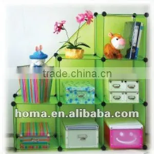 6 Cubes+2half Folding Plastic Diy Decorative Storage Shelf thumbnail-1