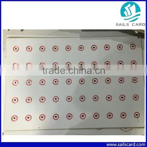 Customized 6x8 Layout RFID Inlay for ISO14443A F08 Smart Card thumbnail-4