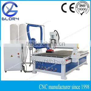 Combination of T-Slot and Vacuum Table 1325 CNC Router With 3.5kw Spindle/Stepper Motor/DSP Handle/3 Axis thumbnail-1