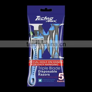 Disposable Triple Blade Shaver Razor HX-X349L thumbnail-6