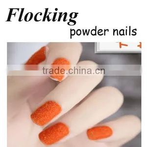 Velvet Nylon Flocking Powder For Nail Art / Crafts, 12-Pack With Bonus Double-Sided Clear Adhesive thumbnail-1