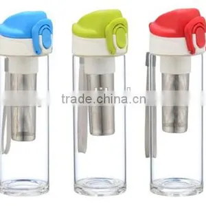 Sports Glass Tea Bottle With Lock Cap Bottle thumbnail-1