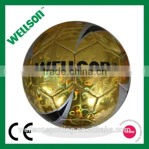 Golden Foil Size 5 Machine Sewn Football thumbnail-1