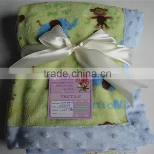 Soft Feel Cute Pattern Croal Fleece Baby Towel Outdoor Towel Warmer thumbnail-1