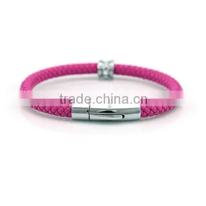 Genuine Custom Logo Leather Bracelet thumbnail-1
