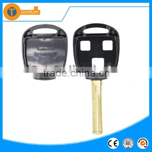 3 Button Transponder Blank Remote Key Shell With Short Toy48 Blade With Logo and Chip Groove for Lexus Rx330 Is200 Lx470 thumbnail-1