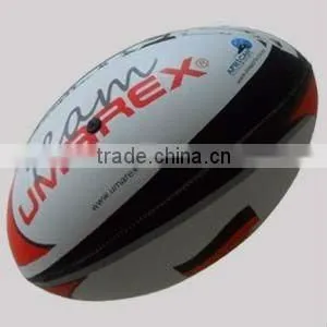 Rubber Leather Rugby Ball thumbnail-1