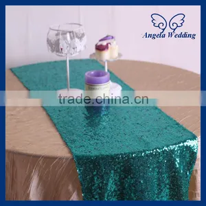 RU002F Custom Made Cheap Bead Many Colors Available Turquoise Sequin Table Runner thumbnail-1