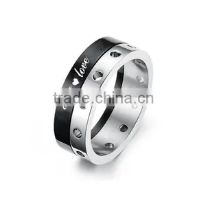 Stainless Steel Polished Hot Sell LOVE Ring thumbnail-2