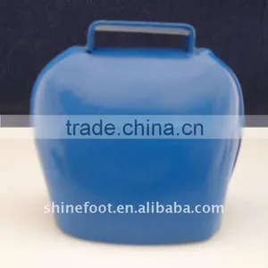 2" Blue Metal Cow Bell A9-C01 ,powder Coated/painted Available (A157) thumbnail-1