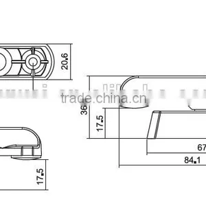 Sash Blocker Window Jammer Sash Jammer Puwei PWS Sash Handle Fish Type Handle Security Sash Jammer With Plastic Packers 90119046 thumbnail-2