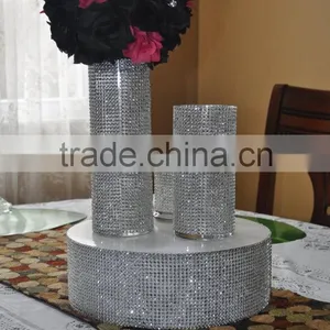 24 Rows Plastic Rhinestone Mesh Trimming for Decoration thumbnail-1