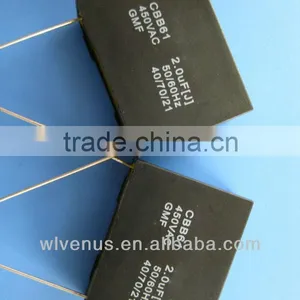 Black Plastic Case Square Type Cbb61 Fan Capacitor 250v thumbnail-1