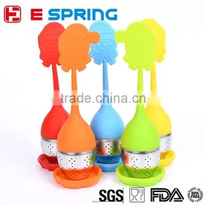 Gift Promotion Father Christmas Design Silicone Tea Infuser Bottle thumbnail-1