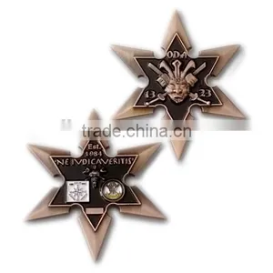 High Quality Custom Antique Brass Metal Souvenir Challenge Coin thumbnail-1