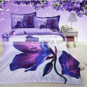 Cotton/polyester 4pcs Bedding Set Beige Rose Flower 3d Luxury Bedding Set thumbnail-1