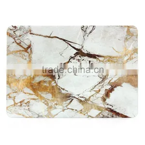 White+Gold Rubberized Hard PC Marble Case for MacBook 13 Inch thumbnail-2