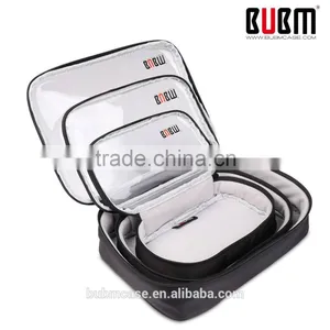 BUBM Clear PVC Portable Zipper Digital Storage Bag With Three-piece thumbnail-5