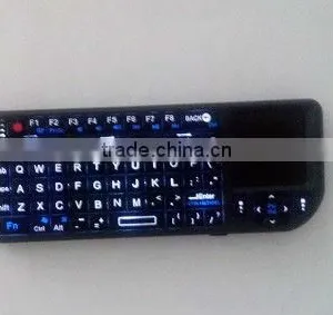 USB Silicon/Plastic Mini Wireless Keyboard Russian Letters With Backlight thumbnail-1