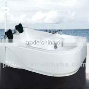 White Acrylic Modern Massage Bathtub thumbnail-1