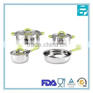 7Pcs Stainless Steel Silicone Camping Cookware thumbnail-1