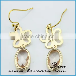 Crazy Hot! 2016 Popular Women Fashion Gold Earring Crystal thumbnail-1