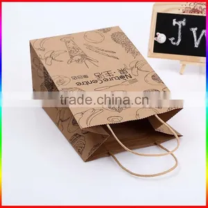 2016 Hot Selling Luxury Recycled Brown Kraft Paper Bag for Snacks thumbnail-3