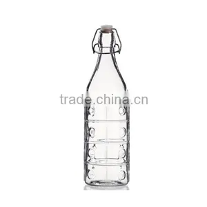 1000ml Glass Water Drinking Bottle With Bubble Design thumbnail-3