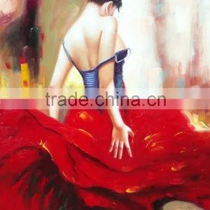 Modern Abstract Handmade Colorful People Art Painting thumbnail-1
